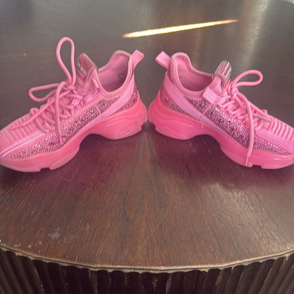 Steve Madden Pink SM NY 90 active fun fab embellished with bling!! - Picture 8 of 13